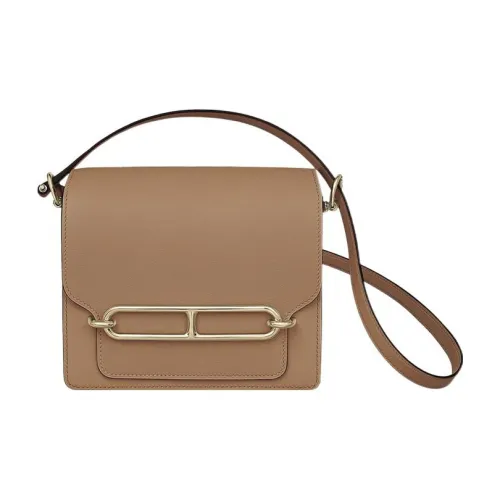 HERMES Roulis Swift Calfskin Pig Nose Bag Shoulder Bag Crossbody Bag Mini Women's 0M Chai Milk Tea Beige