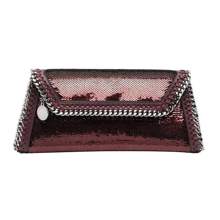 Stella McCartney Falabella Polyester Clutch Women's Grape-Colored-0