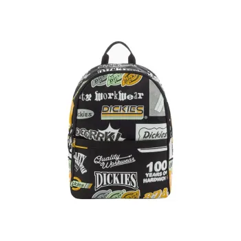 Dickies Polyester Backpack Regular Unisex White With All Over Print
