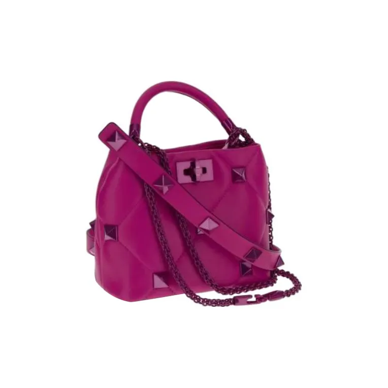 Valentino GARAVANI Leather Shoulder Bag Crossbody Bag Handbag Women's Fuchsia-1