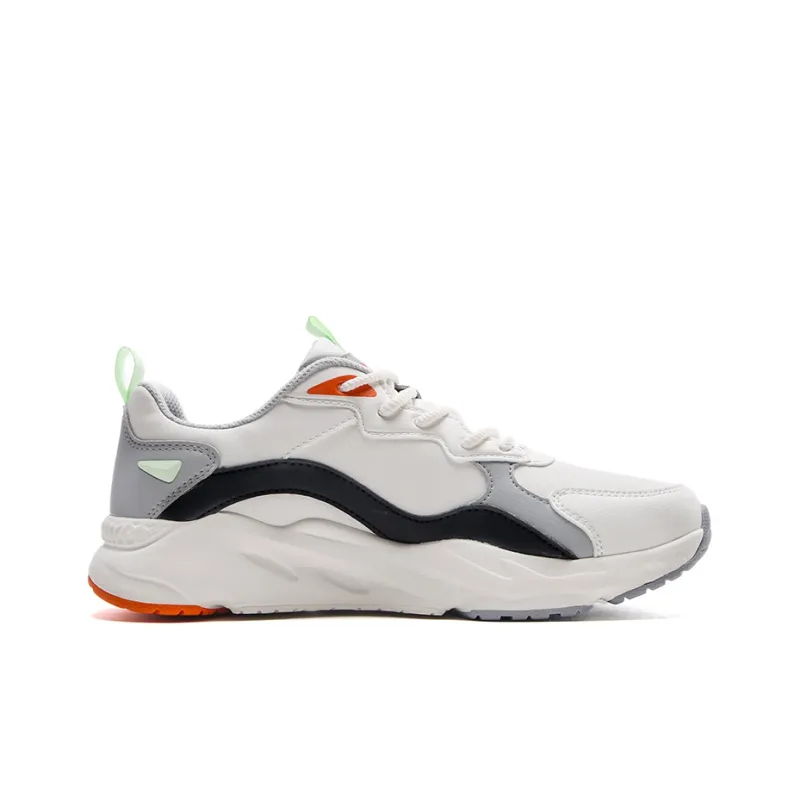 XTEP Casual Shoes Women's Low Top Sail White/Frosty Gray/Black-1