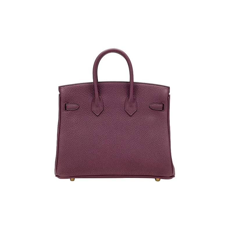 HERMES Birkin Togo Calfskin Birkin Bag Handbags Women's N5 Cassis Blackcurrant Color-4