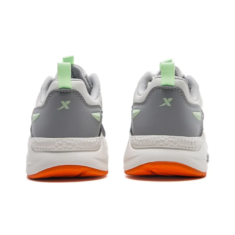 XTEP Casual Shoes Women's Low Top Sail White/Frosty Gray/Black-4