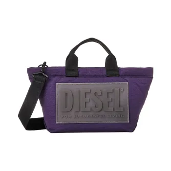 DIESEL Polyurethane Tote Bag Shopping Bag Shoulder Bag Crossbody Bag Handbag Small Size Women's Purple
