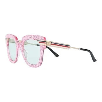 GUCCI 2000s Web detail Square frame Sunglasses