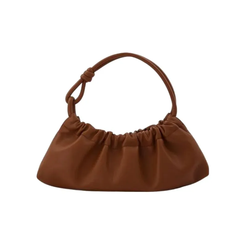 NANUSHKA Leather Handbag Shoulder Bag Women's Yellow Brown-2