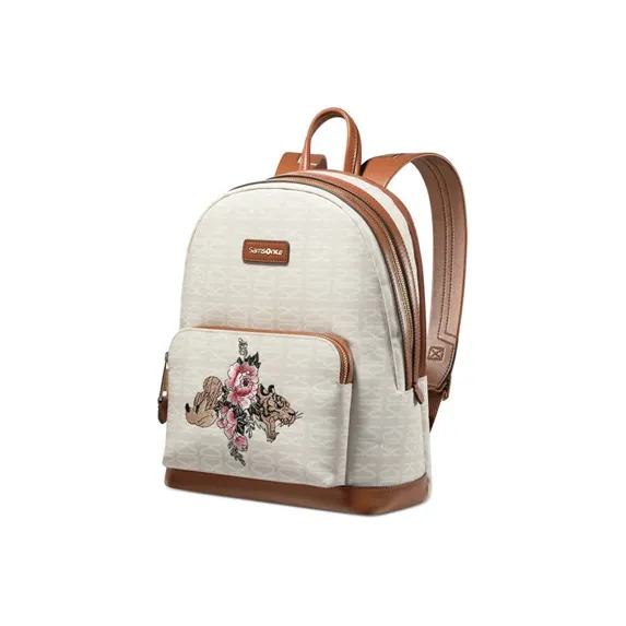SAMSONITE × Disney Disney Collaboration Canvas Laptop Backpack Regular Women's Beige-1