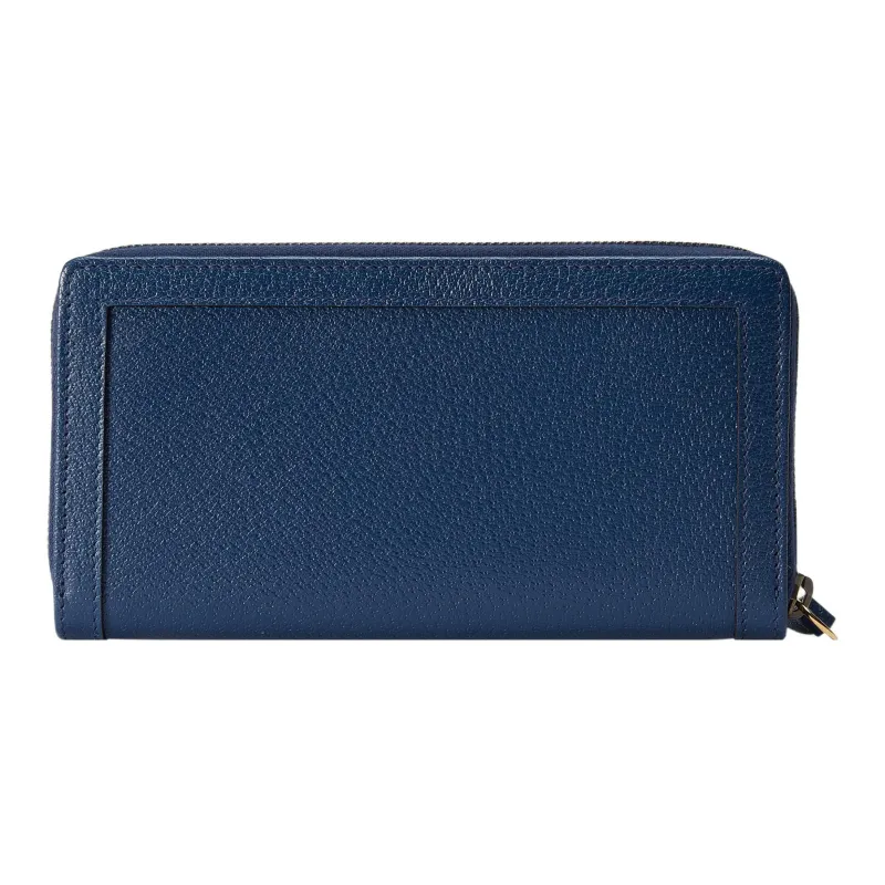 GUCCI Diana Leather Wallet Women's Blue-2