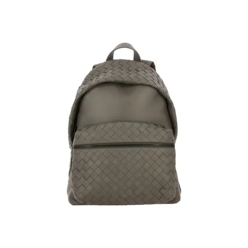 Bottega Veneta Calfskin Backpack Men's Concrete Gray