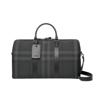 Burberry Seamless Cow Leather Shoulder Bag Crossbody Bag Handbag Regular Men's Charcoal Gray