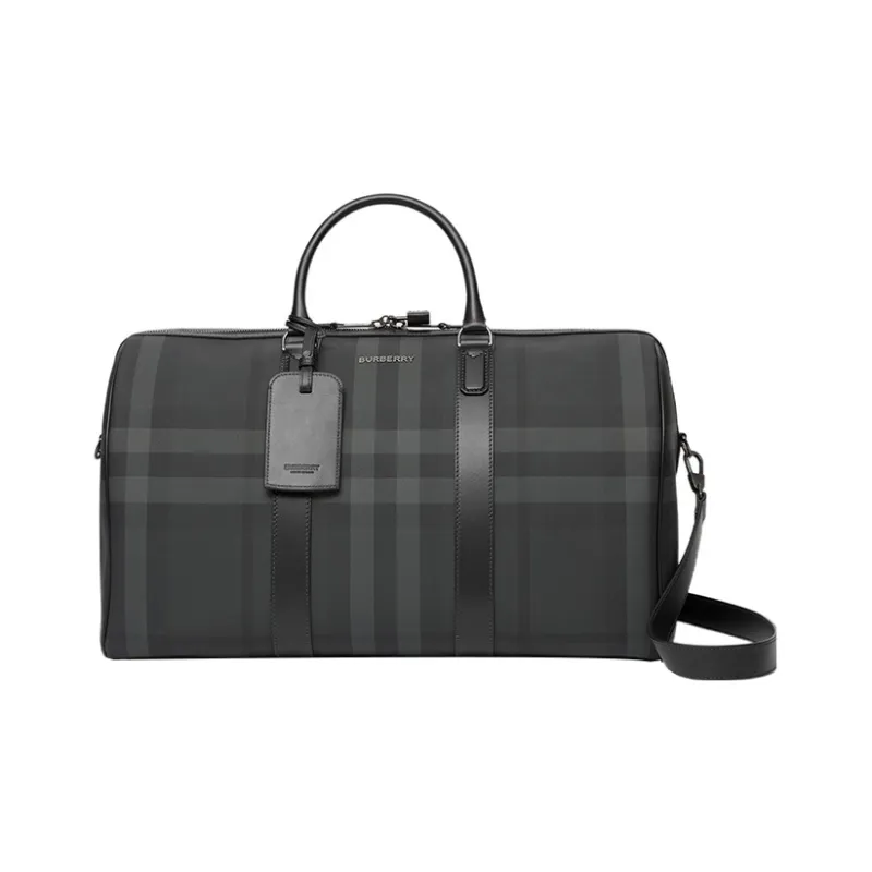 Burberry Seamless Cow Leather Shoulder Bag Crossbody Bag Handbag Regular Men's Charcoal Gray-0