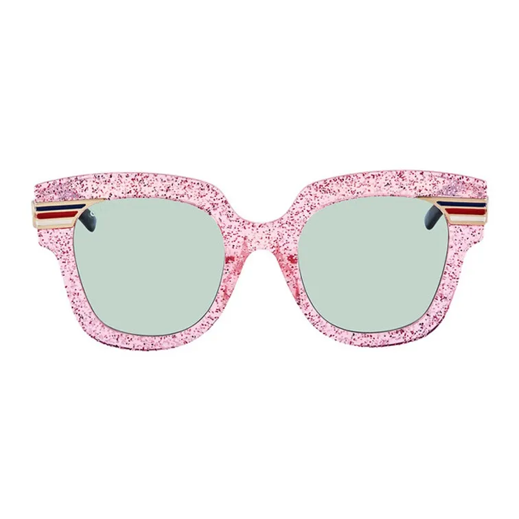 GUCCI 2000s Web detail Square frame Sunglasses-1