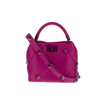 Valentino GARAVANI Leather Shoulder Bag Crossbody Bag Handbag Women's Fuchsia
