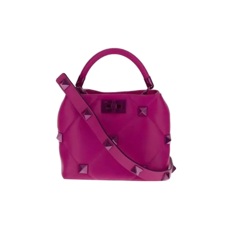 Valentino GARAVANI Leather Shoulder Bag Crossbody Bag Handbag Women's Fuchsia-0