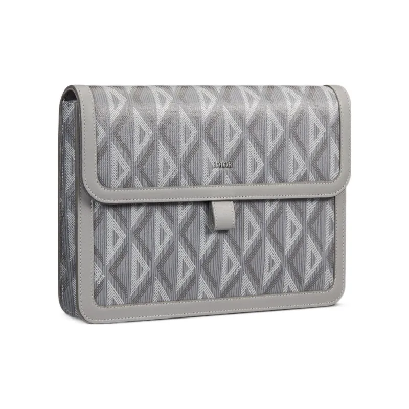 DIOR Hit The Road Canvas With Smooth Cow Leather Clutch Men's-1