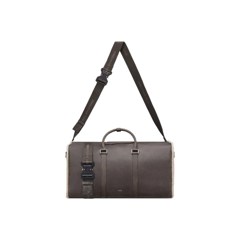 DIOR Lingot Sheepskin Shoulder Bag Crossbody Bag Handbag Luggage Bag Travel Bag Men's Dark Gray-1