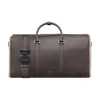 DIOR Lingot Sheepskin Shoulder Bag Crossbody Bag Handbag Luggage Bag Travel Bag Men's Dark Gray