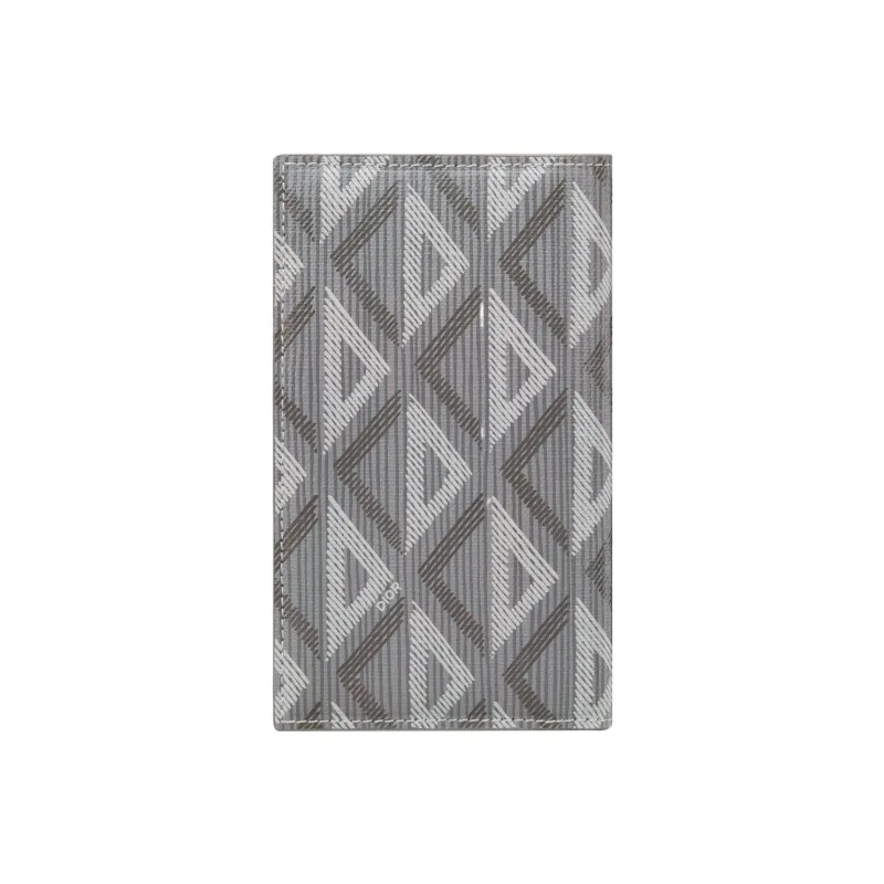 DIOR Canvas Card Holder Card Holder Men's Gray-1