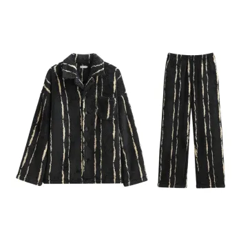 Same Language Home Suit Men's Stripes Black