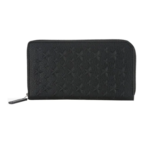 Jimmy Choo Grained Leather Wallet Men's Black