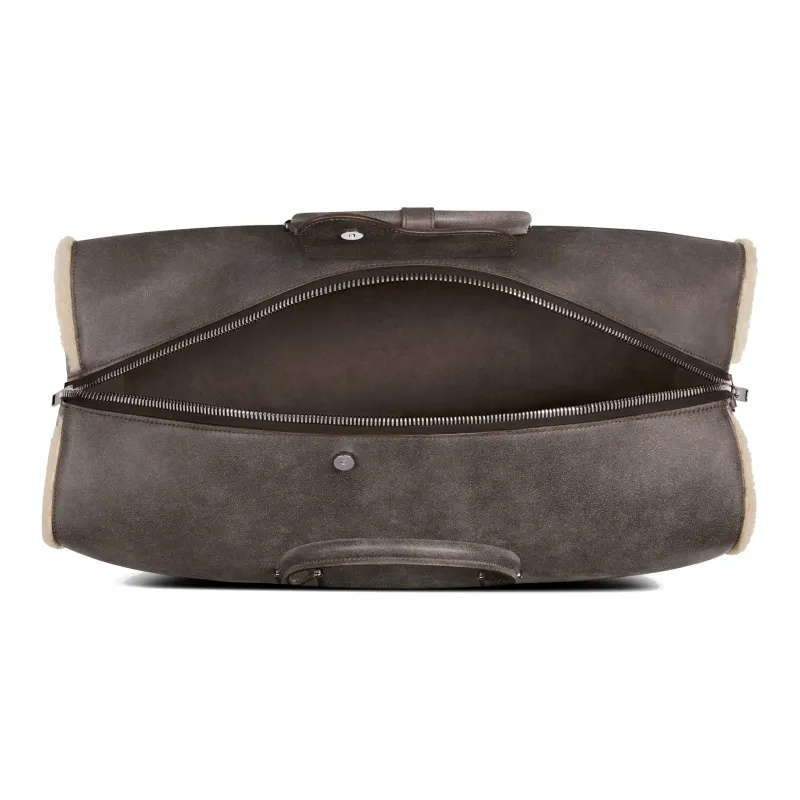 DIOR Lingot Sheepskin Shoulder Bag Crossbody Bag Handbag Luggage Bag Travel Bag Men's Dark Gray-4