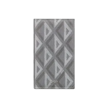 DIOR Canvas Card Holder Card Holder Men's Gray