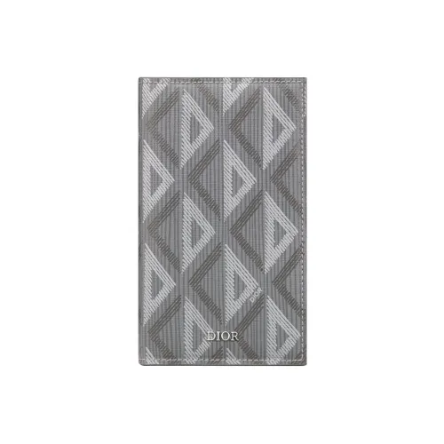 DIOR Canvas Card Holder Card Holder Men's Gray