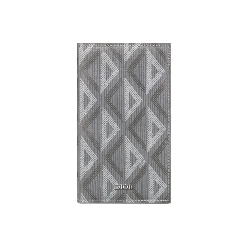 DIOR Canvas Card Holder Card Holder Men's Gray-0