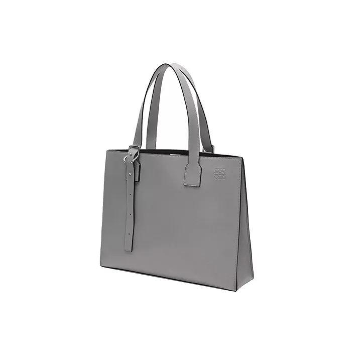LOEWE Cow Leather Tote Bag, Shopping Bag, Shoulder Bag, Handbag Regular Men's Asphalt Gray-1