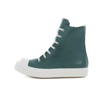 RICK OWENS/RO Geobasket Cortina Grease High Top Stylish Skateboarding Shoes Men's Turquoise