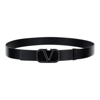 Valentino Leather Belts Men Black