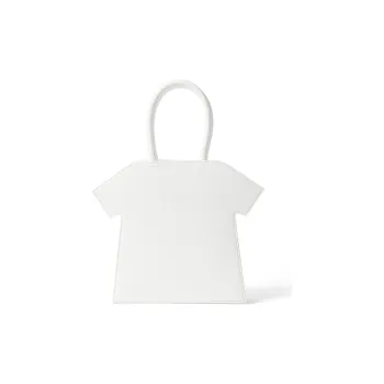 MSGM Polyurethane Handbag Crossbody Bag Women's White