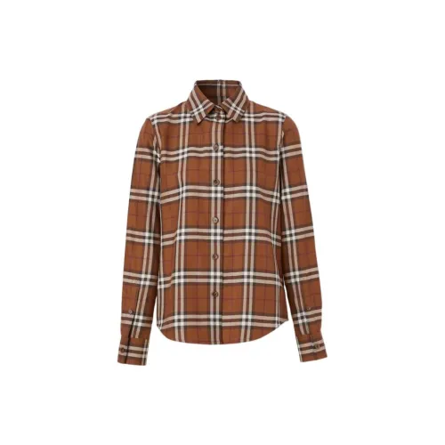 Burberry Shirts Women's Dark Brown