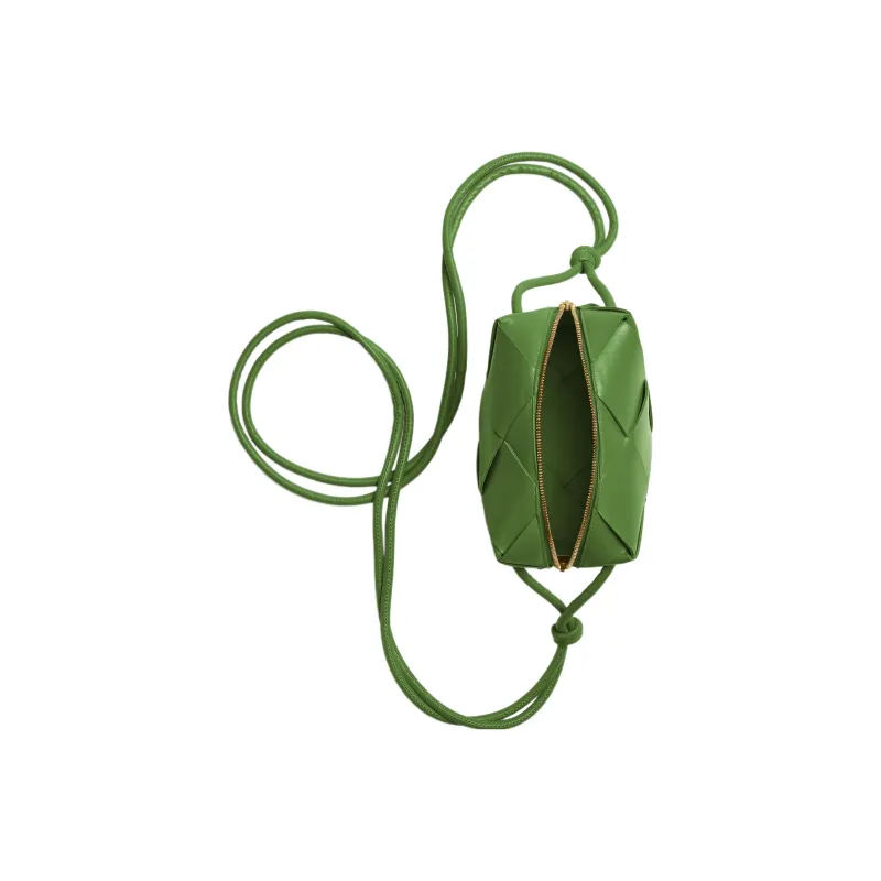 Bottega Veneta Cassette Camera Bag Mini Intreccio Avocado-3
