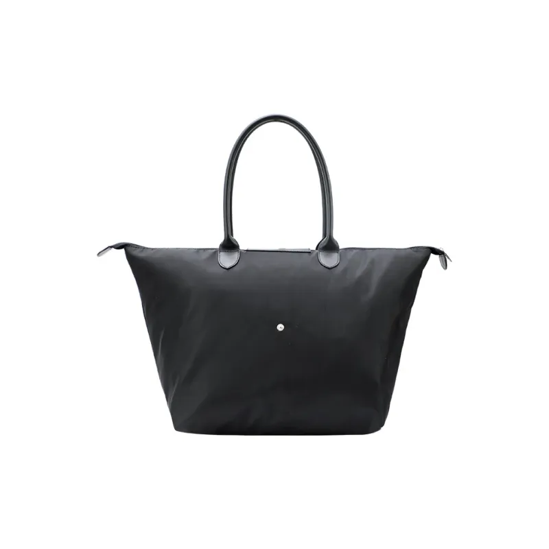 GUESS PU Large Capacity Basket Bag Portable Commute Shoulder Bag Yoga Bag Regular Unisex Black-3