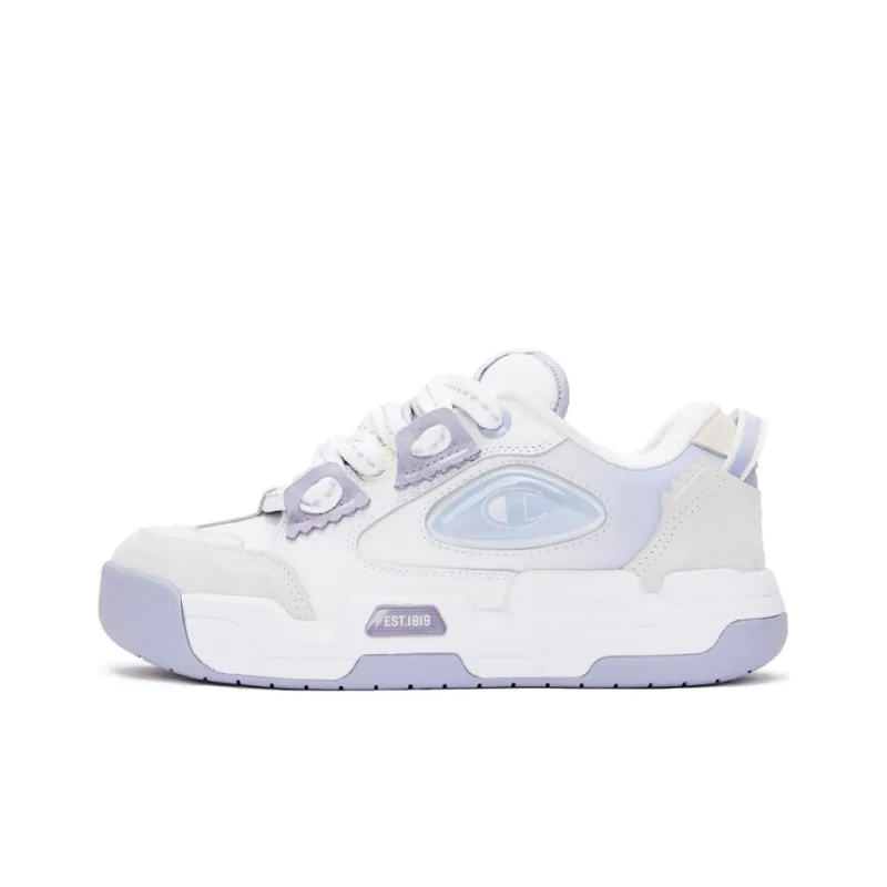 CANOTWAIT_ x Champion Valve V2 Low Top Skateboard Shoes Men's Gray Purple-0