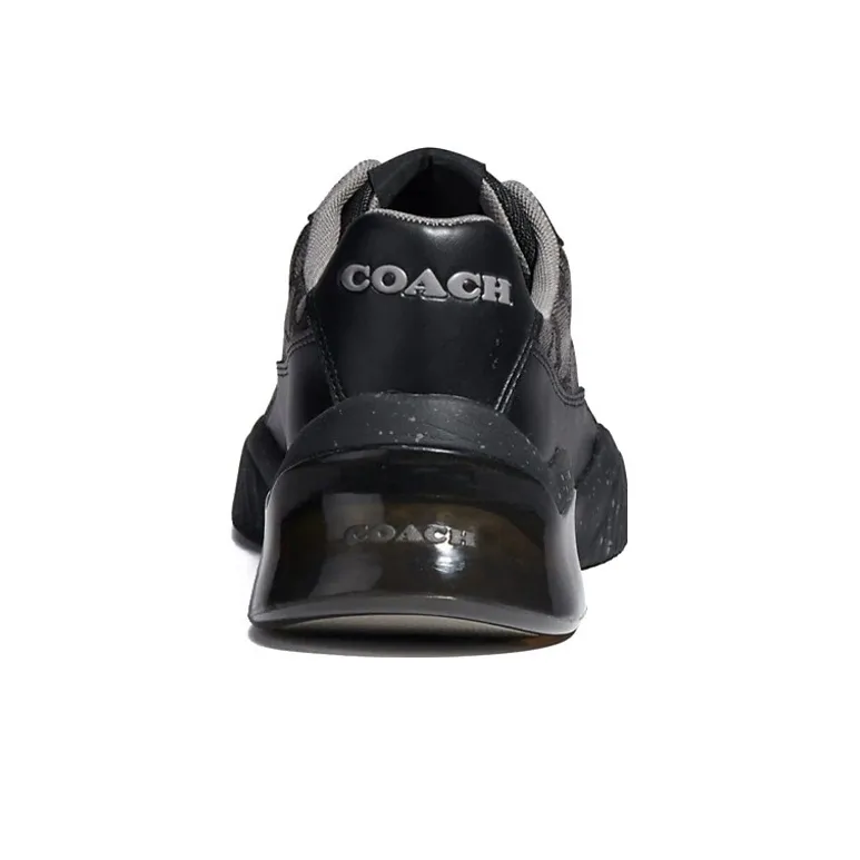 COACH Slip Resistant Low Top Sports Casual Shoes Men's Black-4