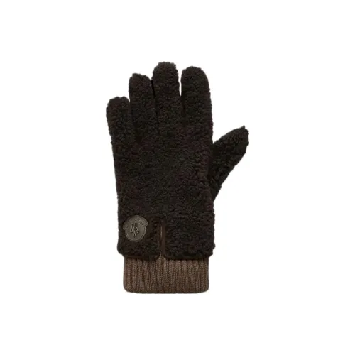 Moncler Knit Gloves Men Brown