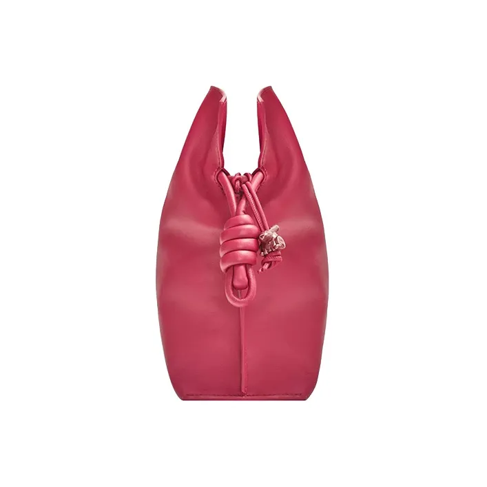 LOEWE Flamenco Clutch In Nappa Calfskin Ruby Red Glaze-2