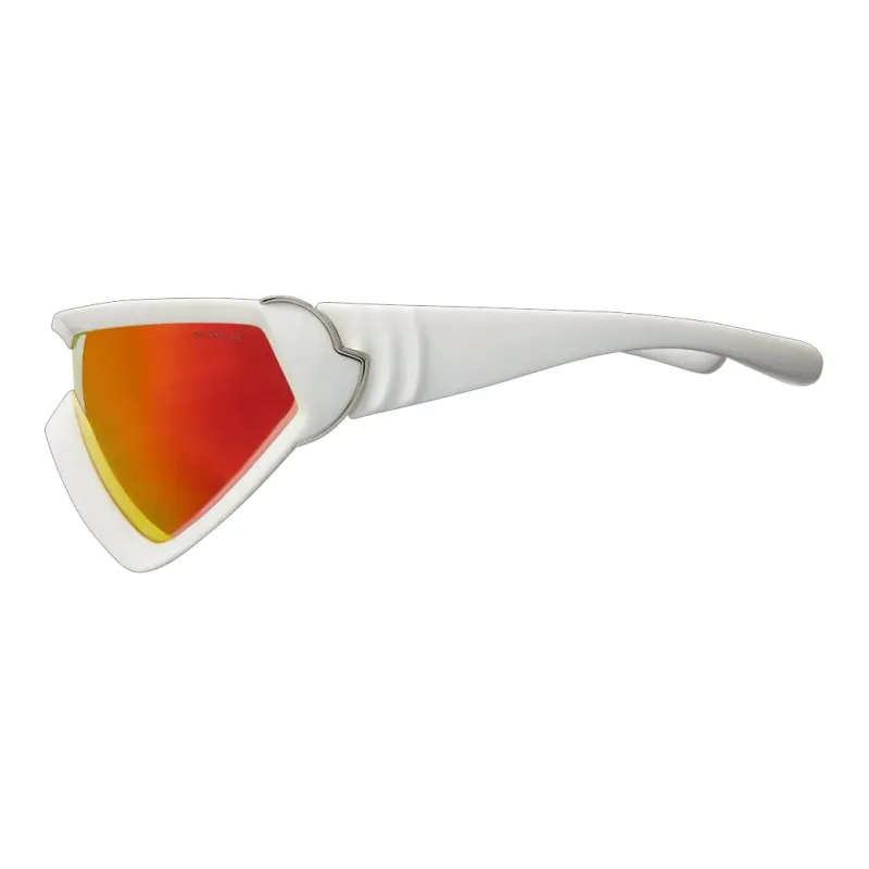 Moncler Irregular Shape Sunglasses Men's White-1