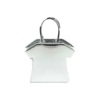 MSGM Polyurethane Handbag Crossbody Bag Women's Silver