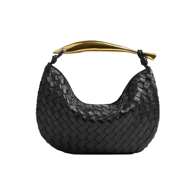 Bottega Veneta Sardine Intrecciato Top Handle Small Black-2