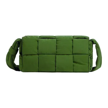 Bottega Veneta Tech Cassette Crossbody Bag Padded Intreccio Avocado