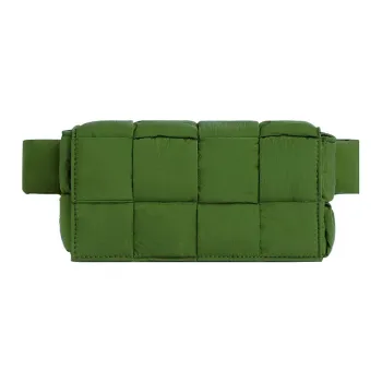 Bottega Veneta CASSETTE Fabric Sling Bag, Fanny Pack Mini Men's Avocado