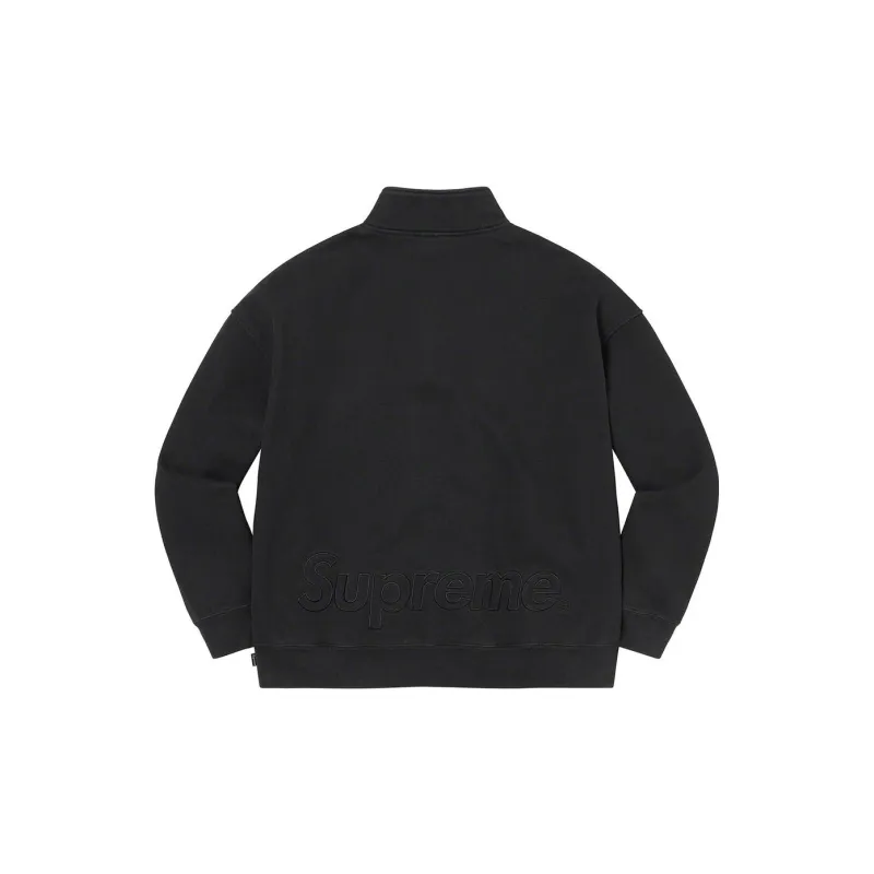 Supreme Washed Half Zip Pullover-1