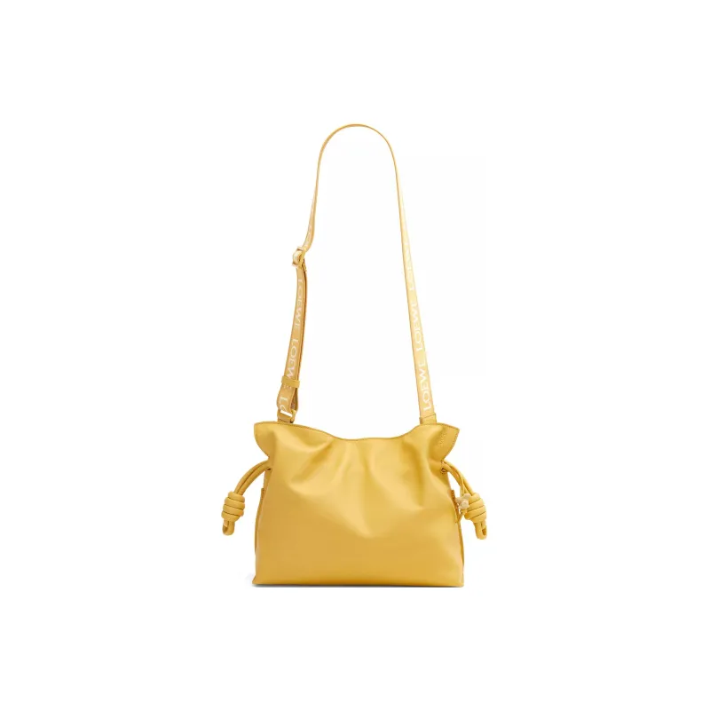 LOEWE Flamenco Clutch In Nappa Calfskin Pale Yellow Glaze-1