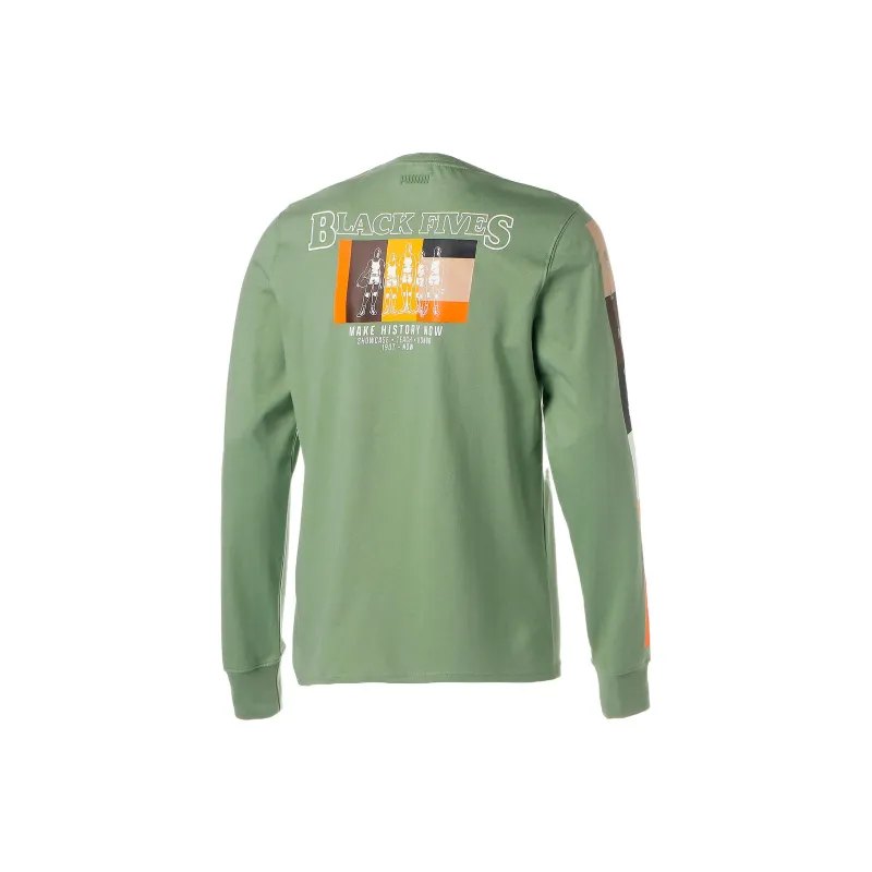 PUMA X Black Fives Basketball T-Shirts Men Green-1