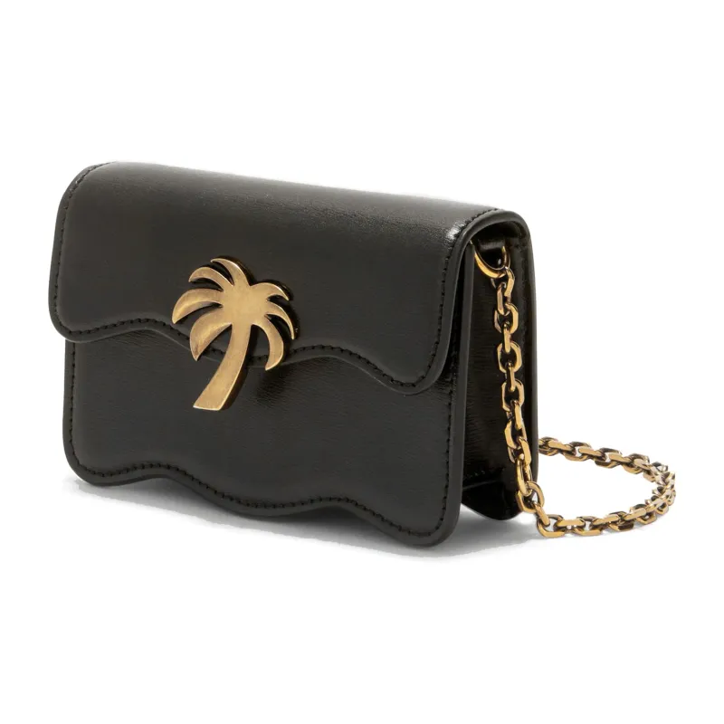 PALM ANGELS Palm Beach Mini Bag 'Black/Gold'-1