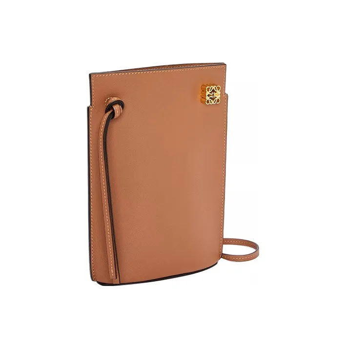 LOEWE Cow Leather Handbag, Shoulder Bag, Crossbody Bag Regular Women's Brown-3