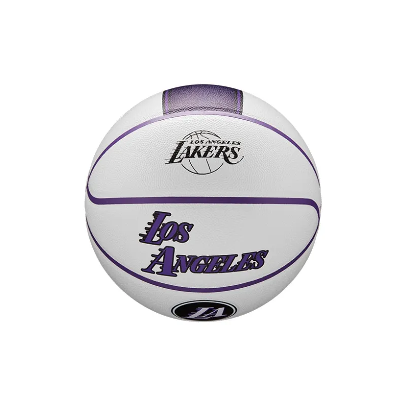 Wilson NBA City Series PU Basketball White Size 7 Training Unisex-1